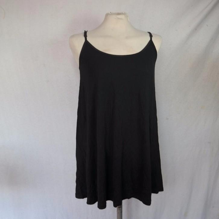 Leuk zwart damesshirt.Spaghettibandjes.Mt 36.Merk Divided, Kleding | Dames, T-shirts, Zo goed als nieuw, Maat 36 (S), Zwart, Korte mouw