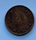 2 en een halve cent 1881, Postzegels en Munten, Ophalen of Verzenden, Koning Willem III, Overige waardes