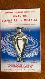 Programmaboekhe Europacup Finale 1963 BENFICA-AC MILAN, Verzamelen, Sportartikelen en Voetbal, Ophalen of Verzenden, Zo goed als nieuw