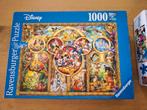 2 puzzels van Disney, Ravensburger en King, Ophalen of Verzenden, 500 t/m 1500 stukjes, Gebruikt, Legpuzzel