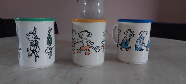 Douwe Egberts mokken met muizen, Huis en Inrichting, Keuken | Servies, Nieuw, Kop(pen) en/of Schotel(s), Aardewerk, Ophalen of Verzenden