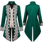 Groene heren steampunk jas / victoriaanse middeleeuwse, Verzenden, Nieuw, Historisch, Kleding