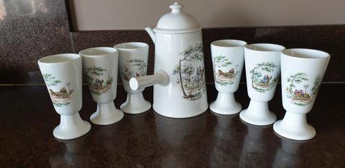 Frans servies voor koffie,  thee, choco....., Antiek en Kunst, Curiosa en Brocante, Ophalen of Verzenden