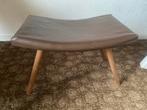 Vintage Voetenbankje / Hocker, Huis en Inrichting, Banken | Voetenbanken en Poefen, Ophalen, Minder dan 50 cm, Gebruikt, Rechthoekig