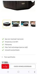 Intex Pure Spa Jet & Bubble Deluxe 4 personen, Ophalen, Zo goed als nieuw, Pomp