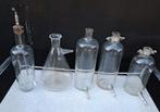 Fles flessen oude laboratorium flesjes decoratie, Antiek en Kunst, Ophalen of Verzenden
