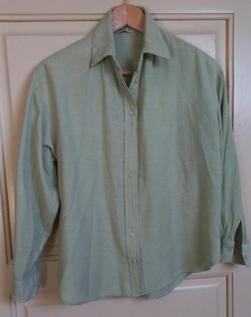 Linneblend blouse Stradivarius M/l mintgroen beschikbaar voor biedingen