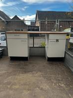 Keukenblokjes 172cm breed., Ophalen, Gebruikt, Wit, Enkelwandige keuken