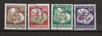DDR 289-292, Ophalen of Verzenden, DDR, Gestempeld