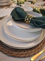 te huur goud/wit servies (8-delig),goud bestek & veel deco, Ophalen, Zo goed als nieuw