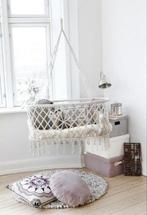 Bibi wieg macramé babywieg hangwieg voor lente & zomer, Ophalen of Verzenden, Nieuw, Wieg
