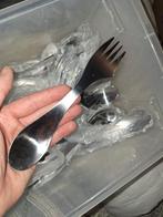 Partij 240x RVS sporks – lepel, mes & vork in één, Ophalen of Verzenden, Nieuw