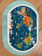 Houten Wereld Puzzel - Leerzaam & Leuk!, Ophalen, 2 tot 4 jaar, Meer dan 50 stukjes, Zo goed als nieuw