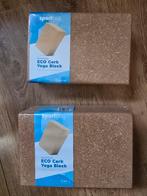 2x Eco Cork / kurk Yoga Blokken - Maat M en L, Ophalen of Verzenden, Nieuw, Yoga-accessoire