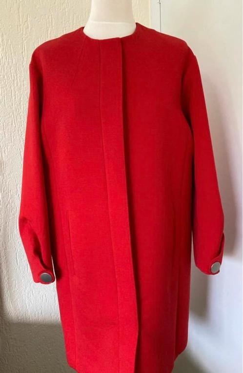 Mango Suit - elegante knalrode jas/lange blazer, Kleding | Dames, Jasjes, Kostuums en Pakken, Zo goed als nieuw, Jasje, Maat 38/40 (M)