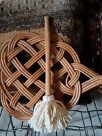 Ouderwetse afwasborstel ,mattenklopper ,stoer brocante ,, Ophalen of Verzenden
