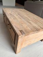 Houten koffie tafel, Ophalen, Gebruikt, 100 tot 150 cm, Eikenhout