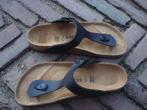 GRATIS VERZENDEN NIEUWE ZWARTE GIZEH BIRKENSTOCKS MT 38, Kleding | Dames, Schoenen, Slippers, Verzenden, Zwart, Nieuw