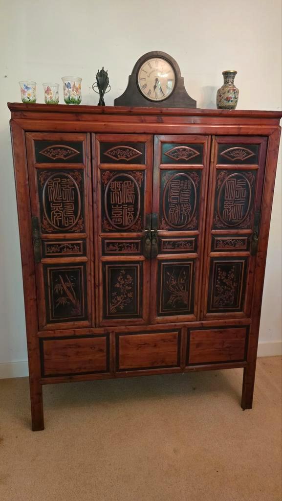Zeer mooi Chinees wandmeubel, Antiek en Kunst, Antiek | Meubels | Kasten, Ophalen