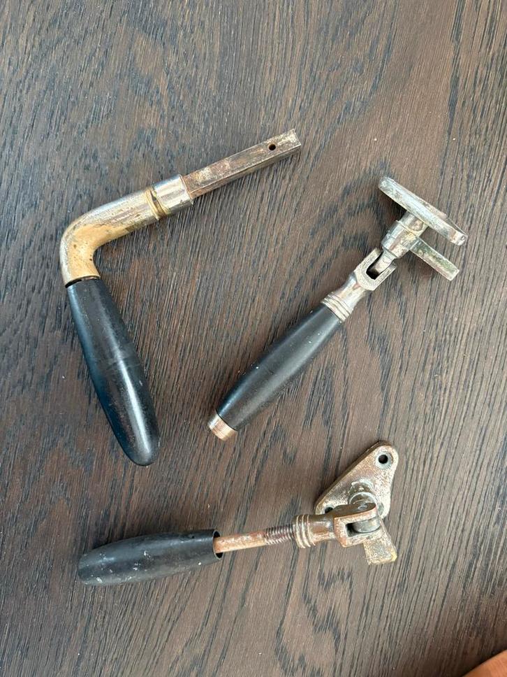 Antiek Bakeliet Deurbeslag Set, Antiek en Kunst, Antiek | Gereedschap en Instrumenten, Ophalen of Verzenden