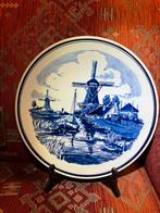 Delfts blauw bord op standaard of op te hangen, Ophalen of Verzenden