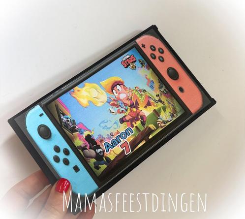 Traktatie nintendo switch box ( zelf vullen ), Hobby en Vrije tijd, Feestartikelen, Zo goed als nieuw, Feestartikel, Verjaardag