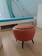 Oranje naai Poef met Opbergruimte, Ophalen of Verzenden, Zo goed als nieuw