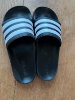 Adidas Zwem Slippers - Zwart/Wit, maat 40 1/2, Ophalen of Verzenden, Overige maten, Zwart, Zwemslip