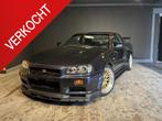 Nissan Skyline R34 GTR V-spec Midnight Purple II, Auto's, Nissan, Euro 2, Stof, Gebruikt, Zwart