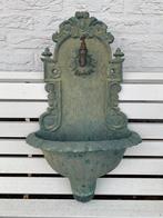 Gietijzeren fontein met koper kraan €35, Tuin en Terras, Waterpartijen en Fonteinen, Ophalen, Gebruikt, Gietijzer, Fontein