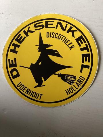 Sticker Discotheek De Heksenketel Udenhout beschikbaar voor biedingen