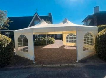 The HUUR  stevige PARTYTENT 5 x 7 beschikbaar voor biedingen