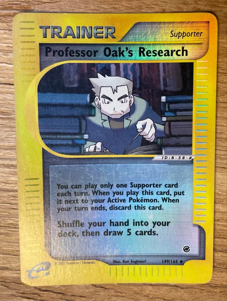 Professor Oak's Research - Trainer Kaart, Ophalen of Verzenden, Gebruikt, Losse kaart