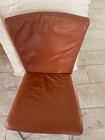 Leren stoelen eetkamerstoel keukenstoel oranje terracotta, Huis en Inrichting, Stoelen, Ophalen, Gebruikt, Overige kleuren, Leer