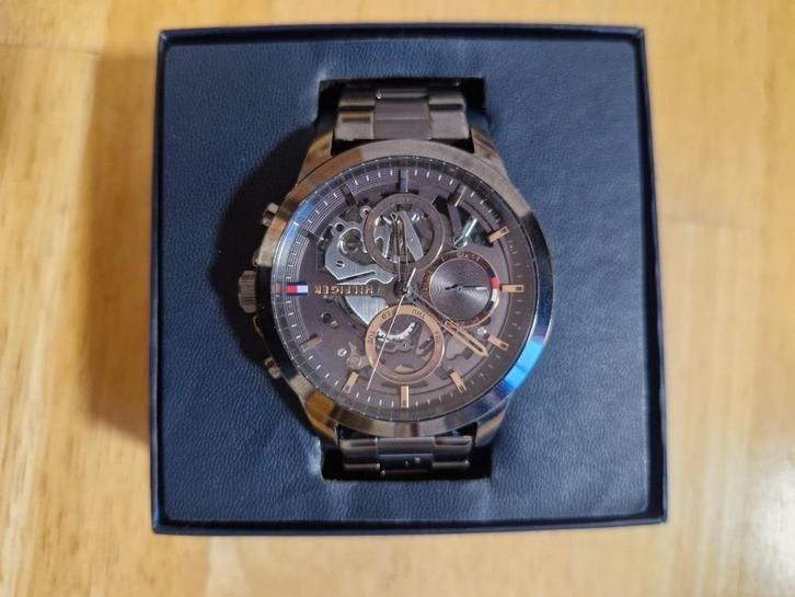 Tommy Hilfiger Horloge, Sieraden, Tassen en Uiterlijk, Horloges | Heren, Zo goed als nieuw, Polshorloge, Overige merken, Staal