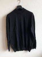 Point of Italy. Mooie zwarte wollen trui met sluitende hals, Point of Italy., Zwart, Maat 56/58 (XL), Ophalen of Verzenden