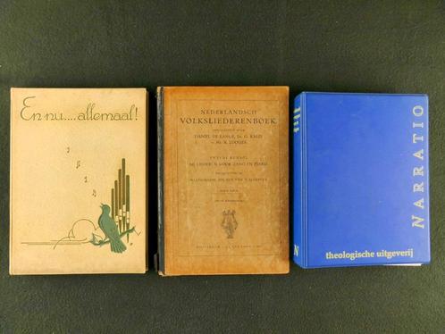 3x Boeken Volksliederen en Christelijke liederen (1917-1998), Muziek en Instrumenten, Bladmuziek, Gebruikt, Overige soorten, Religie en Gospel