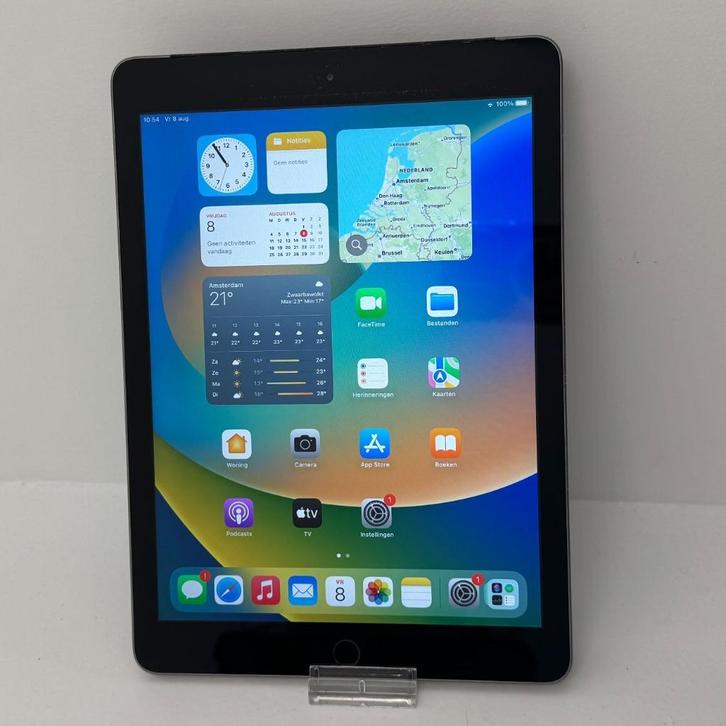 Apple iPad 5e Generatie 32GB WiFi + Cellular Space Gray | iO, Computers en Software, Apple iPads, Zo goed als nieuw, Apple iPad