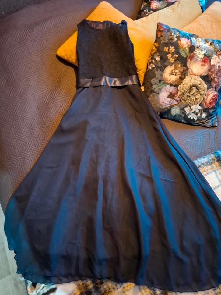 Blauwe Galajurk Maat 160 - Nieuw!, Kinderen en Baby's, Kinderkleding | Maat 146, Nieuw, Meisje, Jurk of Rok, Ophalen of Verzenden