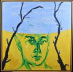 Aline Thomassen - origineel schilderij - 80 x 80 cm., Antiek en Kunst, Ophalen