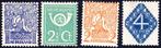 Diverse voorstellingen NVPH 110-113, ongebruikt, Postzegels en Munten, Postzegels | Nederland, Ophalen of Verzenden, T/m 1940