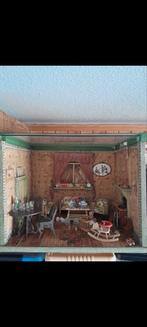 Antieke poppenhuis kamer, Ophalen of Verzenden, Gebruikt, Poppenhuis