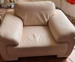 Twee fauteuils gratis op te halen, Huis en Inrichting, Fauteuils, Ophalen, Gebruikt, Minder dan 75 cm, Leer
