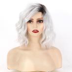 Dames Halflange Grijze Pruik Haar Vrouwen Haren Haar Grijs, Sieraden, Tassen en Uiterlijk, Uiterlijk | Haarverzorging, Verzenden