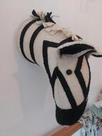 Dierenkop vilt zebra, Ophalen of Verzenden, Wanddecoratie