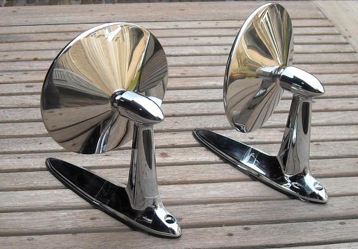 Chrome oldtimer spiegels type USA, Auto diversen, Auto-accessoires, Nieuw, Ophalen of Verzenden