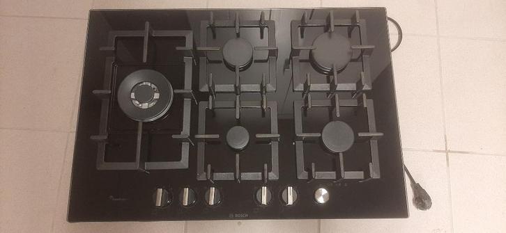 Inbouw Gasfornuis Bosch, Witgoed en Apparatuur, Fornuizen, Zo goed als nieuw, Inbouw, Gas, 5 kookzones of meer, Minder dan 85 cm