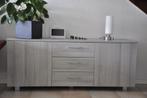 Dressoir lichtgrijs eiken, Ophalen, 100 tot 150 cm, Kunststof, Zo goed als nieuw