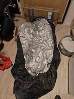 Motorhoes groot grijs/zwart, Motoren, Ophalen of Verzenden