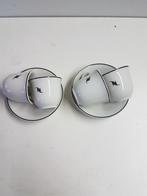nespresso kop (7cm) 4 stuks inclusief 3 st schotels, Ophalen, Zo goed als nieuw, Aardewerk, Kop(pen) en/of Schotel(s)